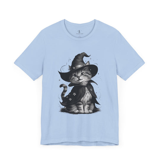 Halloween Witch Cute Cat T-Shirt