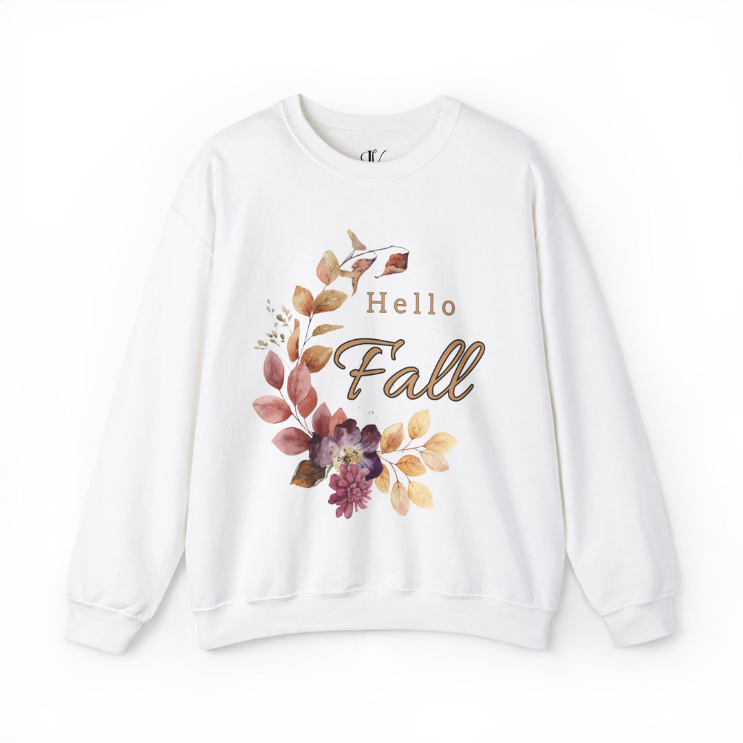 Hello Fall: Watercolor Floral Sweatshirt