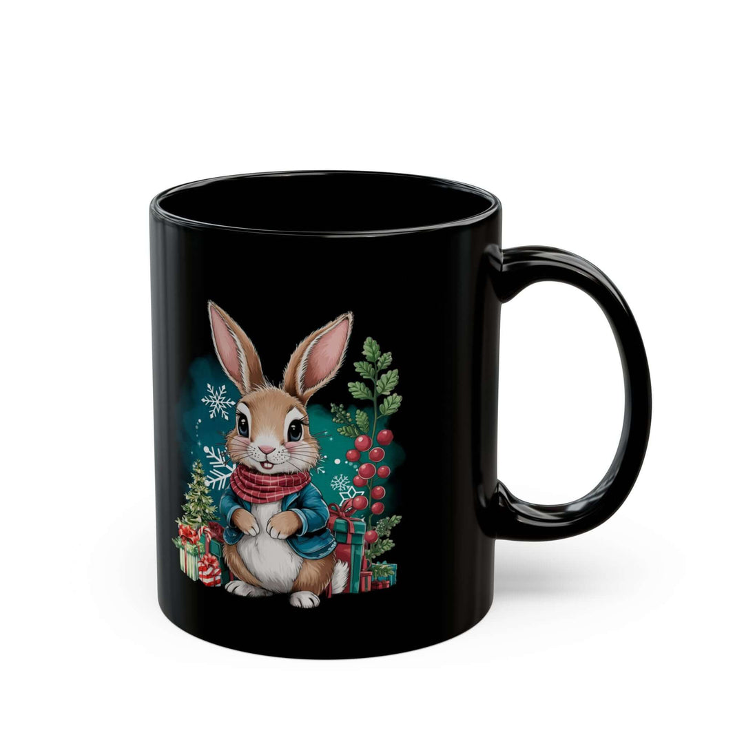 Mug - Festive Bunny Holiday Cheer Design
