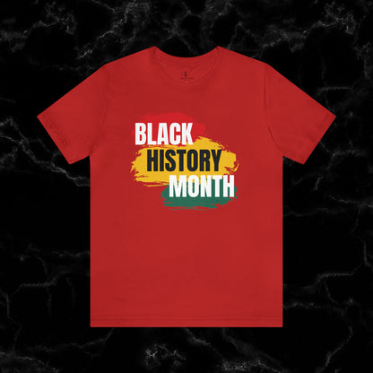 Trendy Black History Month Shirts Celebrating African American Pride and Heritage T-Shirt Red XS 