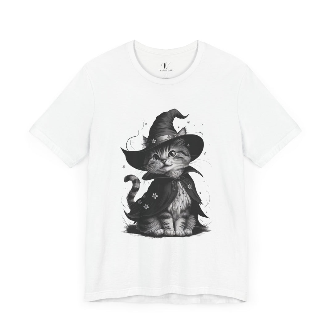 Halloween Witch Cute Cat T-Shirt