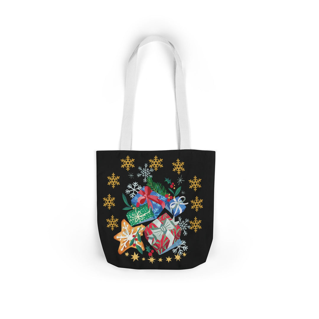 Christmas Gift Canvas Tote Bag Accessories Printify 13" × 13'' White