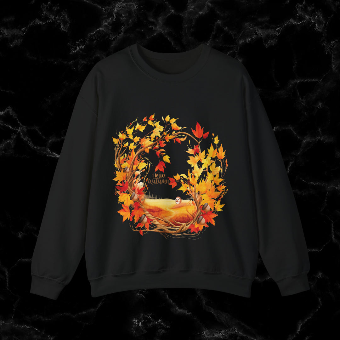 ImaginVibes: Autumn Calling: Embrace the Fall Vibes Sweatshirt Sweatshirt S Black 
