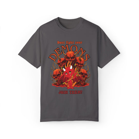 Demon Graphic T-shirt T-Shirt Printify Graphite S