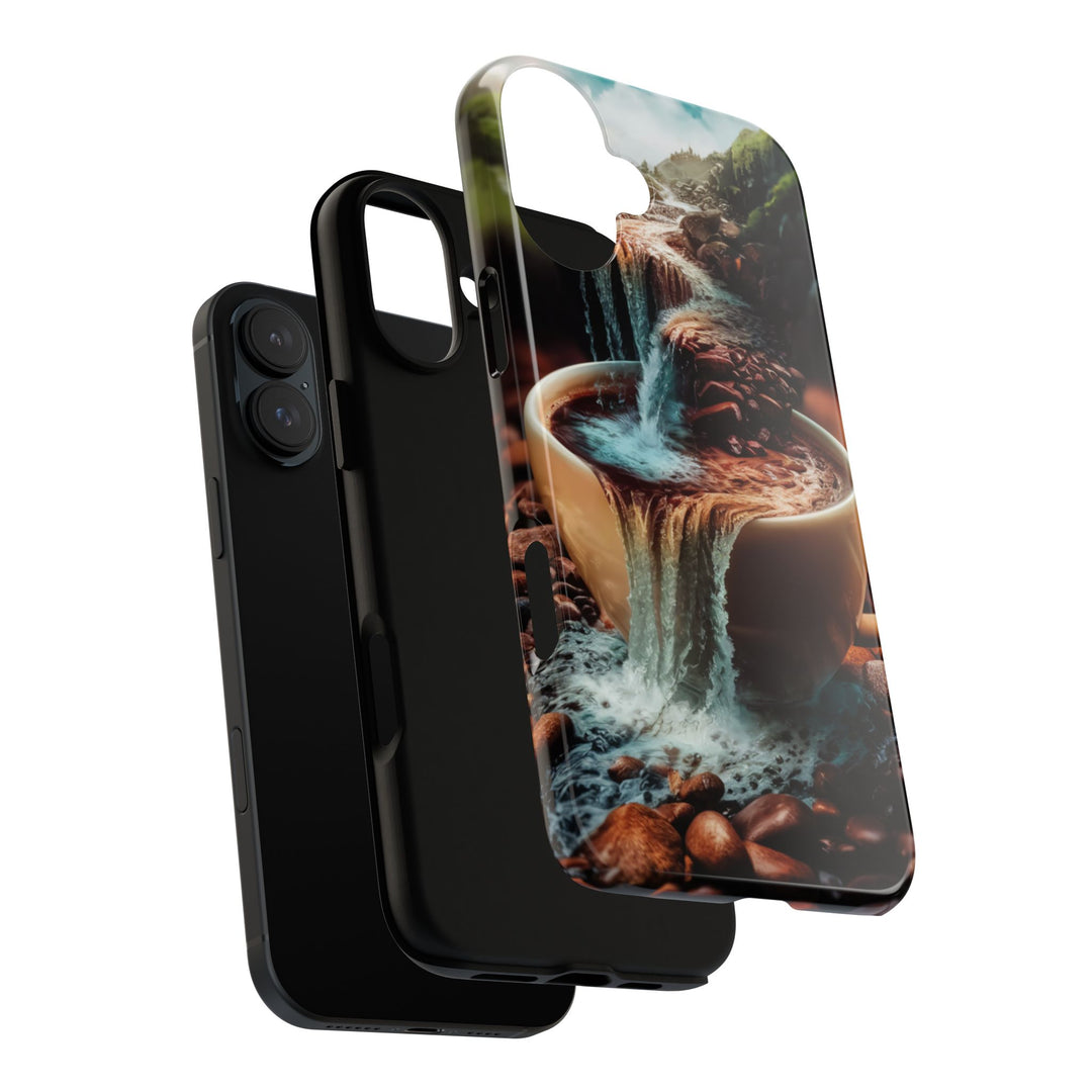 Coffee Lover Tough Case - Surreal Mountain Landscape Phone Case Printify