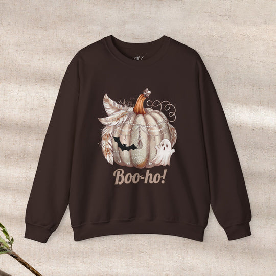 Boo-ho! Pumpkin Ghost Halloween Sweatshirt