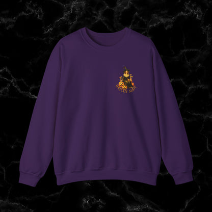 Somebody's Witchy Auntie Sweatshirt - Double side print for Halloween Aunt Sweatshirt S Purple 