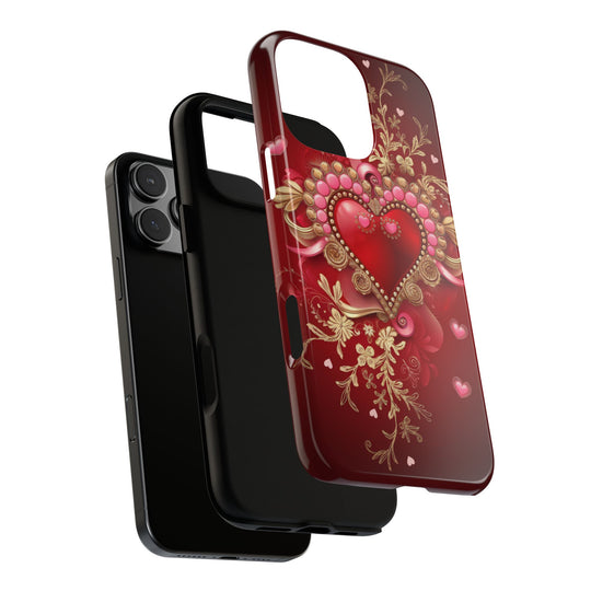 Phone Cases - Romantic Heart Design for Valentine's Day Phone Case Printify