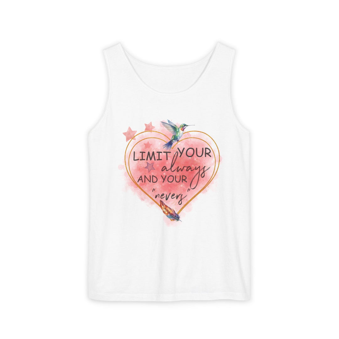 Motivational Watercolor Tank Top Tank Top Printify White XS