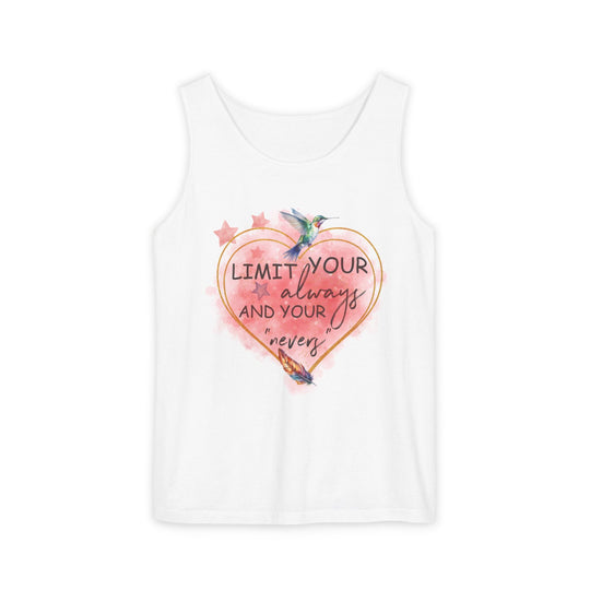 Motivational Watercolor Tank Top Tank Top Printify White XS