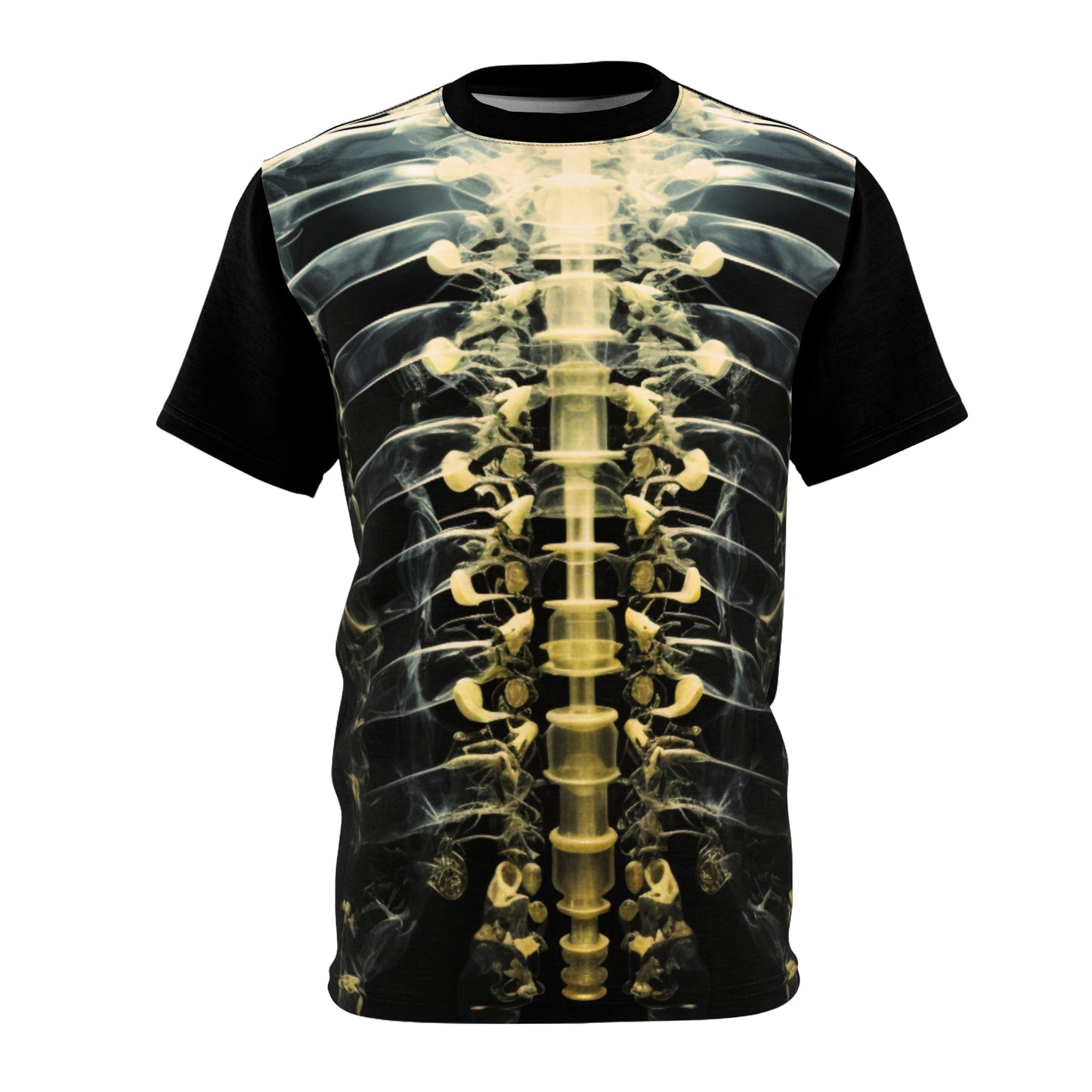 Wear Art with Our Torsion Human Body X-Ray All Over Print T-Shirt - Unique and Strikingly Detailed Design for Medical and Art Enthusiasts All Over Prints   