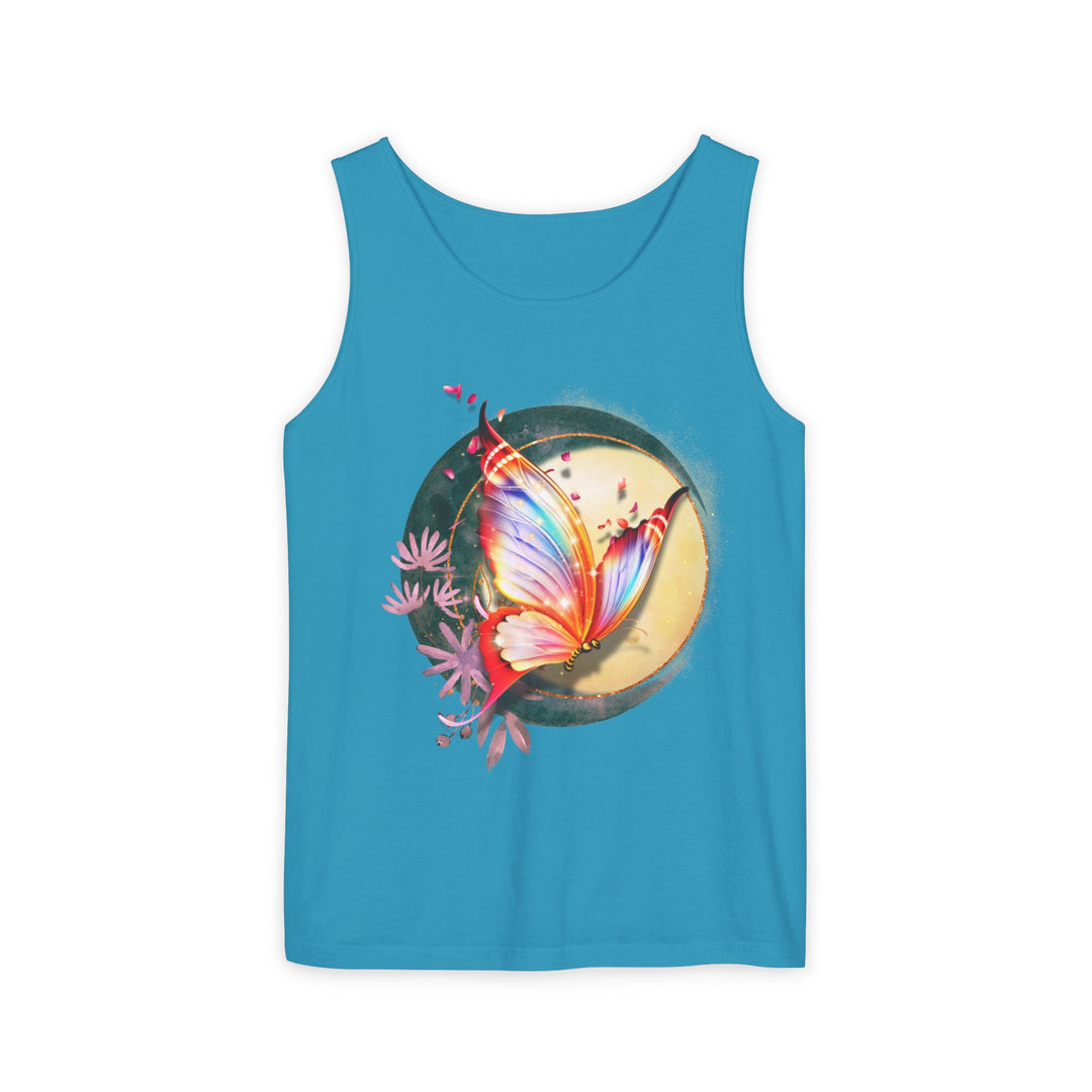 Nature-Inspired Butterfly Tank Top Tank Top Printify Sapphire S