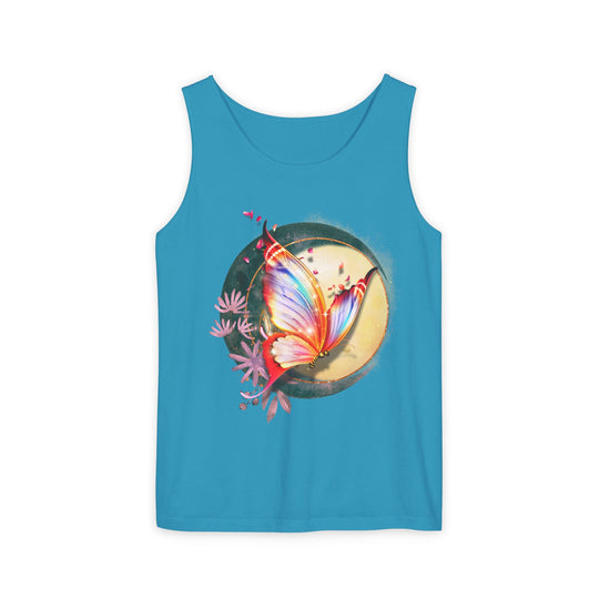 Nature-Inspired Butterfly Tank Top Tank Top Printify Sapphire S