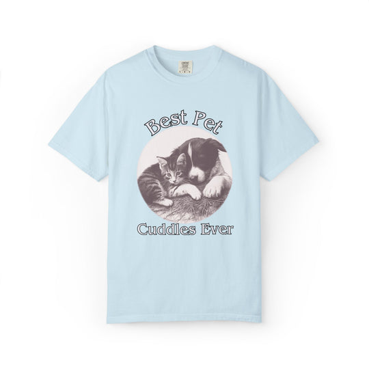 "Best Pet Cuddles Ever" T-Shirt T-Shirt Printify Chambray S