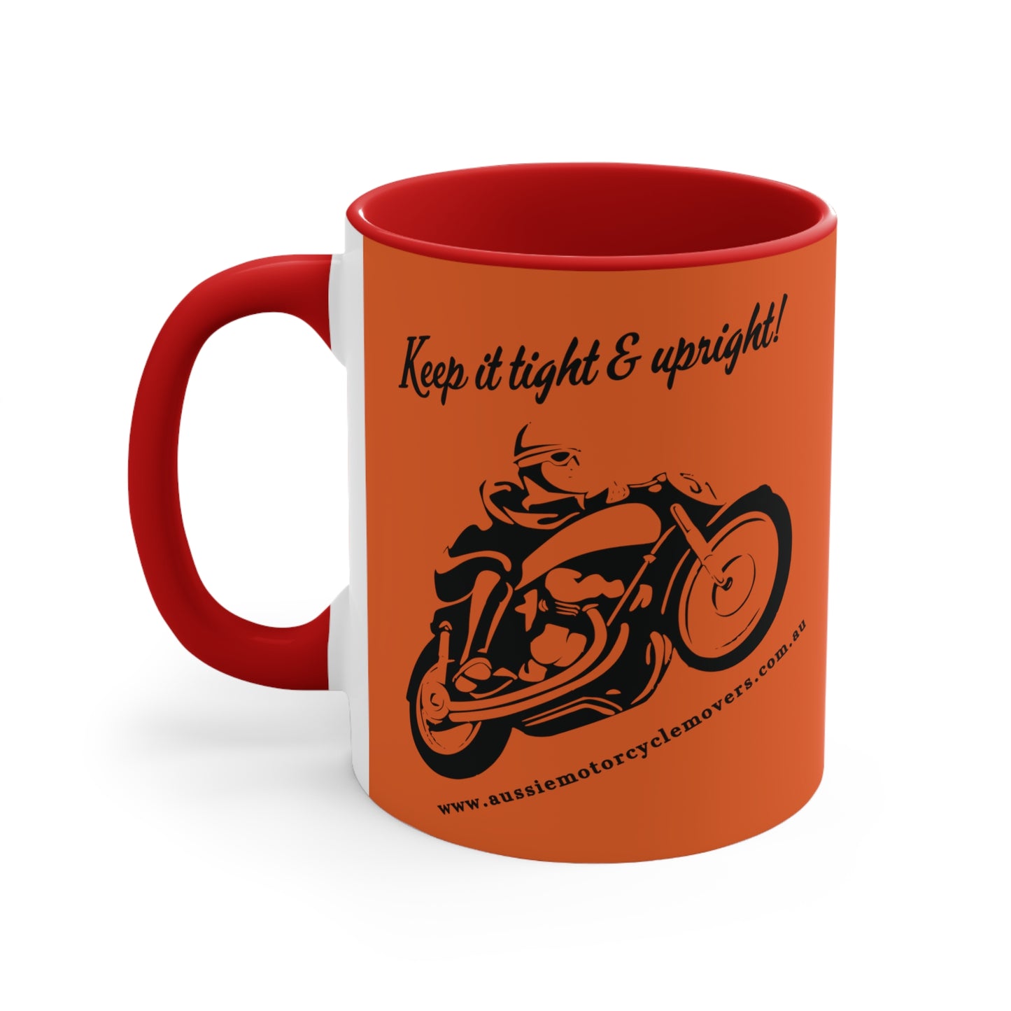 Aussie Motorcycle Movers Supporter Colorful Accent Mugs, 11oz, Mick Train legendary saying mug Mug   