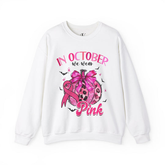 In October We Wear Pink Pumpkin Sweatshirt