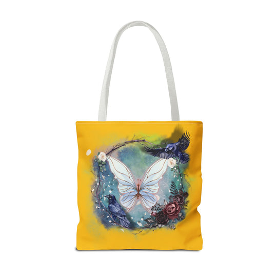 Ethereal Butterfly Tote Bag Bags Printify 18" × 18'' White