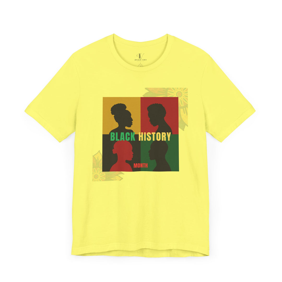 Pan-African Colors T-Shirt T-Shirt Printify Yellow XS