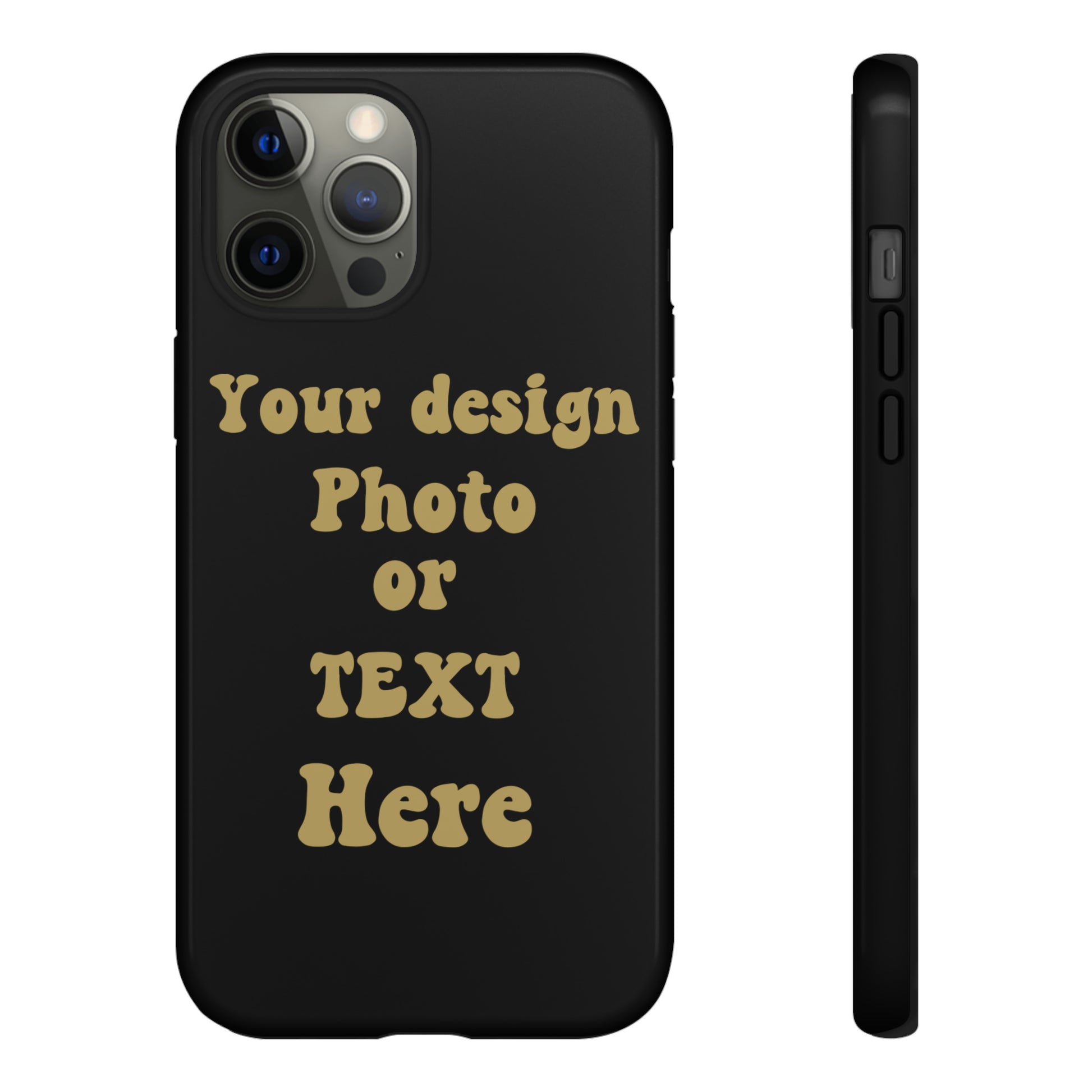 Custom Tough Cases - Personalised With Your Own Photo, Text And Imagination Phone Case iPhone 12 Pro Max Glossy 