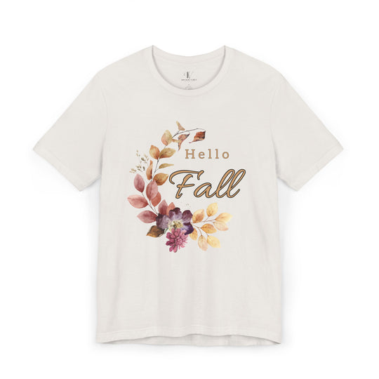 Hello Fall: Watercolor Floral T-Shirt