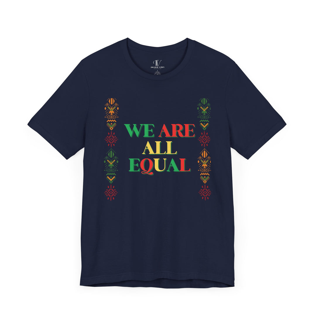 Equality Graphic Tee T-Shirt Printify Navy XS