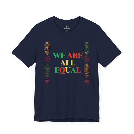 Equality Graphic Tee T-Shirt Printify Navy XS