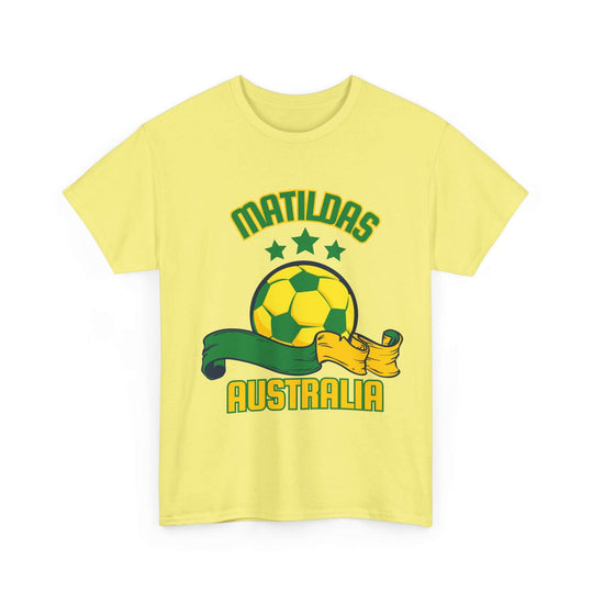 Women's Soccer Australia Tee - T-Shirt T-Shirt Printify Cornsilk S