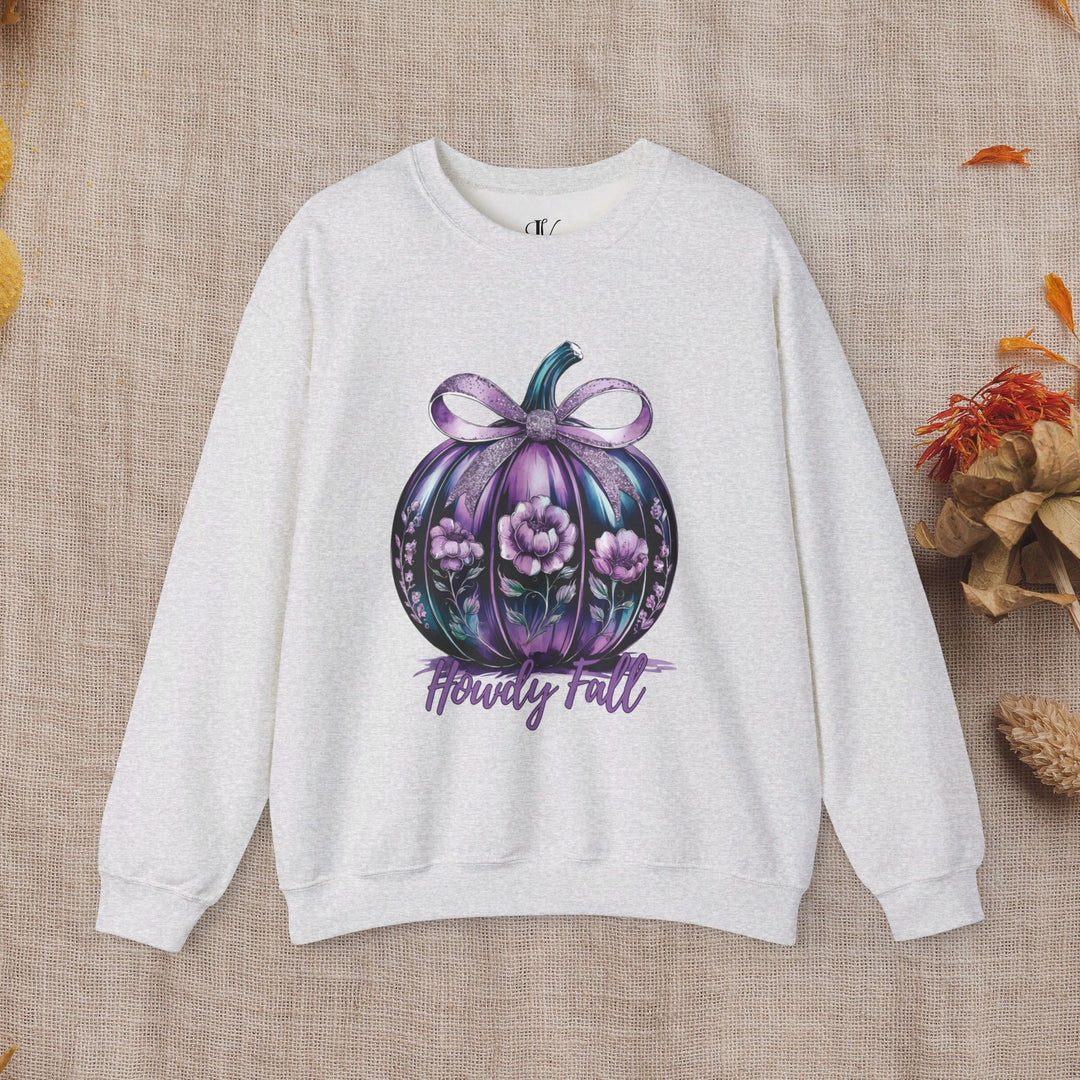 Howdy Fall: Coquette Pumpkin Sweatshirt