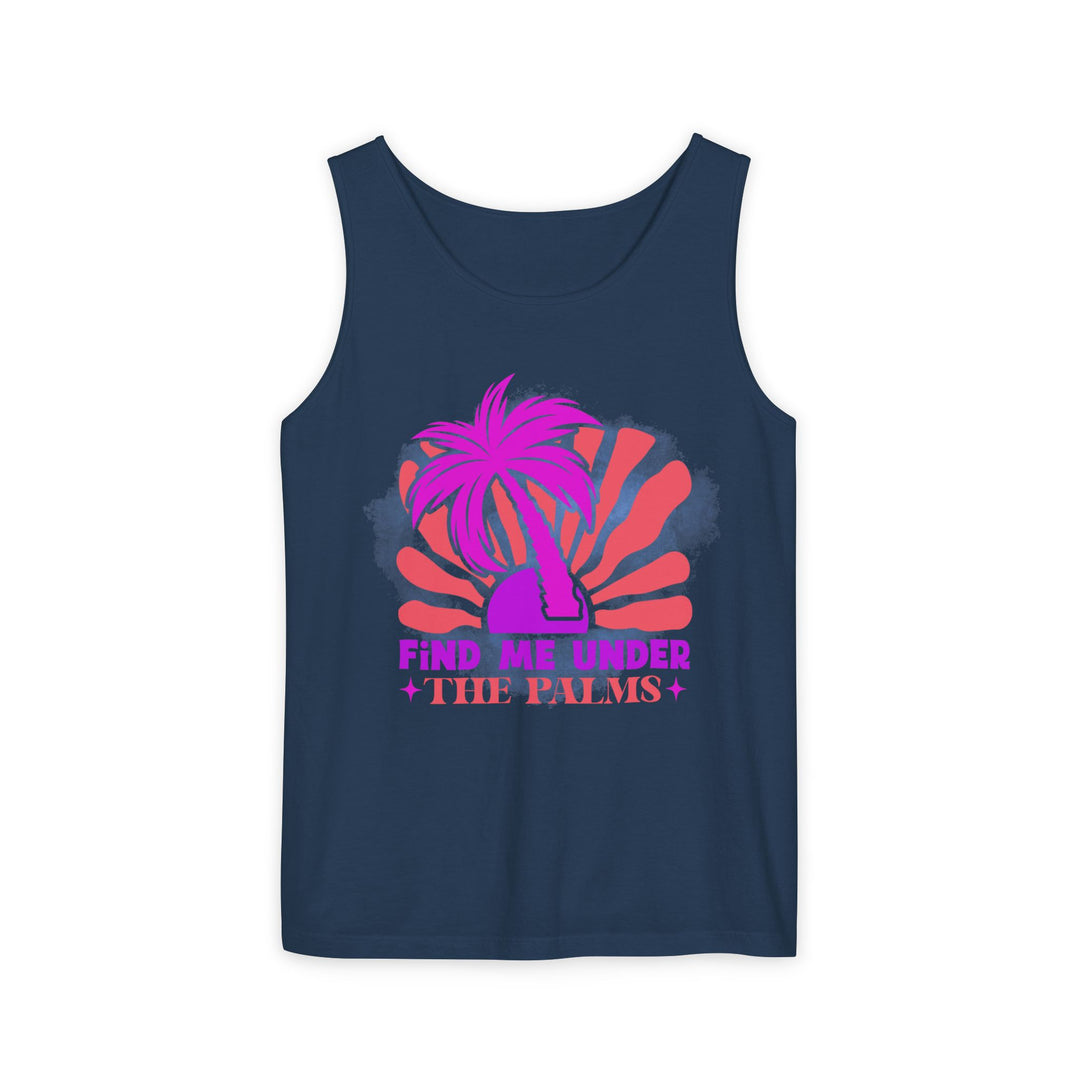 Tank Top - Playful and Summery Retro-Inspired Tank Top Printify True Navy S