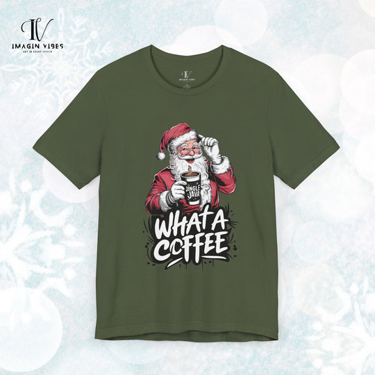 Christmas Santa Claus Coffee Unisex Tee