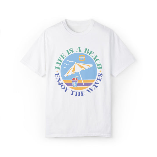 Summer Beach Life Garment-Dyed T-shirt T-Shirt Printify White S