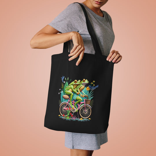 Froggy Tandem Tote – Pedal into Whimsy Bags Printify