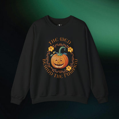 Growing a Little Pumpkin: Pregnancy Announcement Sweatshirt | Fall Maternity Crewneck - The Men Behind the Pumpkin | Matching Sweatshirt Sweatshirt S Black 