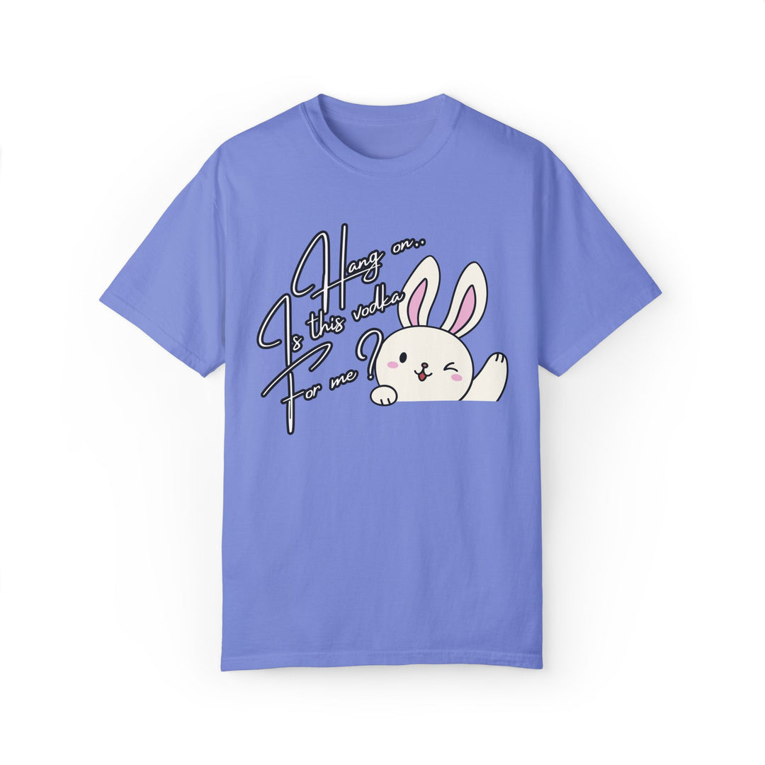 Bunny Vodka T-shirt T-Shirt Printify Flo Blue S