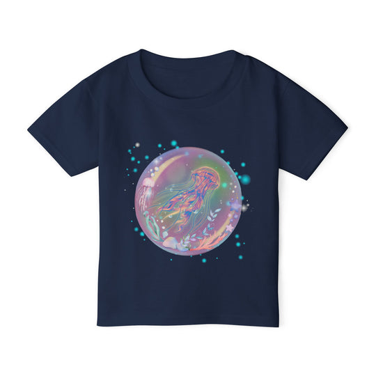 Toddler T-shirt Ethereal Jellyfish in Space Kids clothes Printify Navy 2T