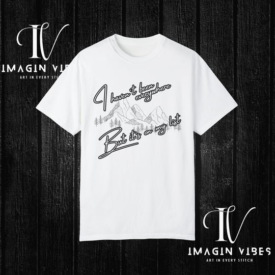 ImaginVibes: Wanderlust List: World Traveler T-Shirt T-Shirt White S 