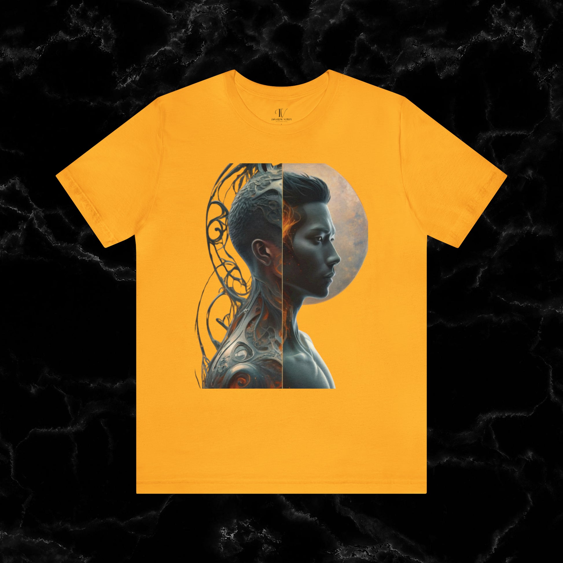 Duality of Soul - Crisp Male Anatomy T-shirt T-Shirt Gold XS 