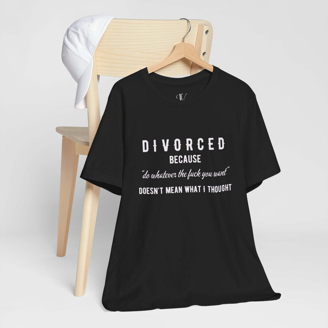 Imagin Vibes: Funny Divorce Party Shirt T-Shirt Black XS 