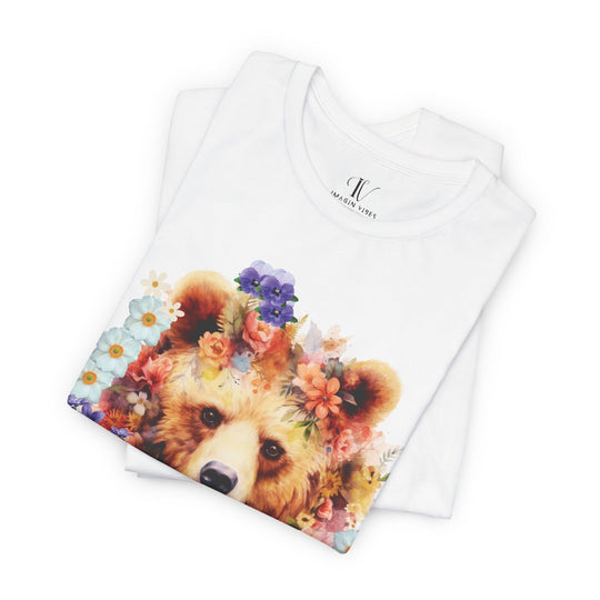 Bear Face Nature Tee T-Shirt Printify