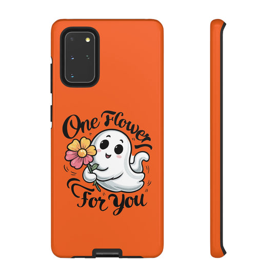 Phone Case - Cute Ghost Holding Flower Phone Case Printify