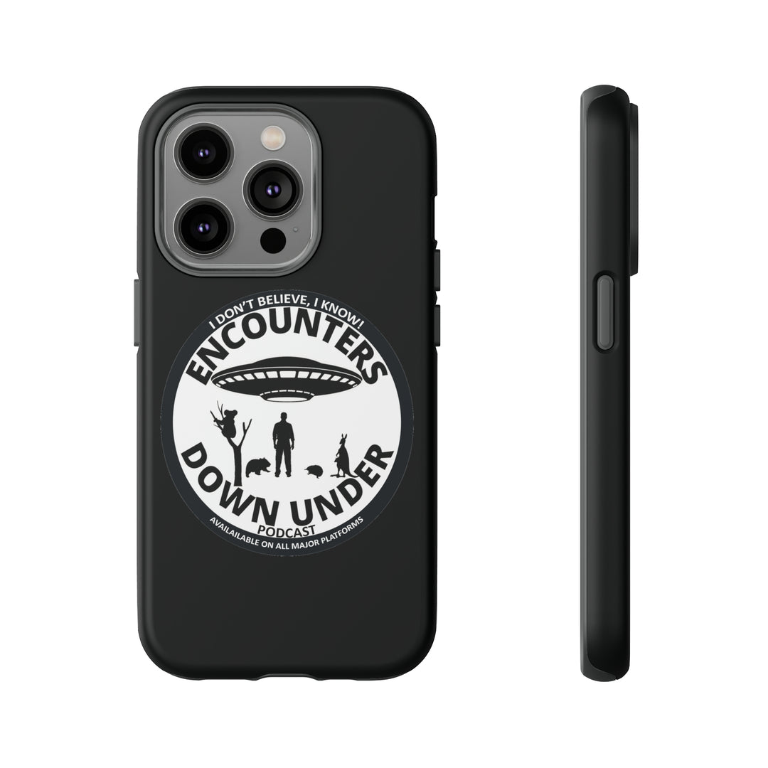 Encounters Down Under Podcast Tough Cases - Protect Your Tech with Podcast Swag Phone Case iPhone 14 Pro Matte 