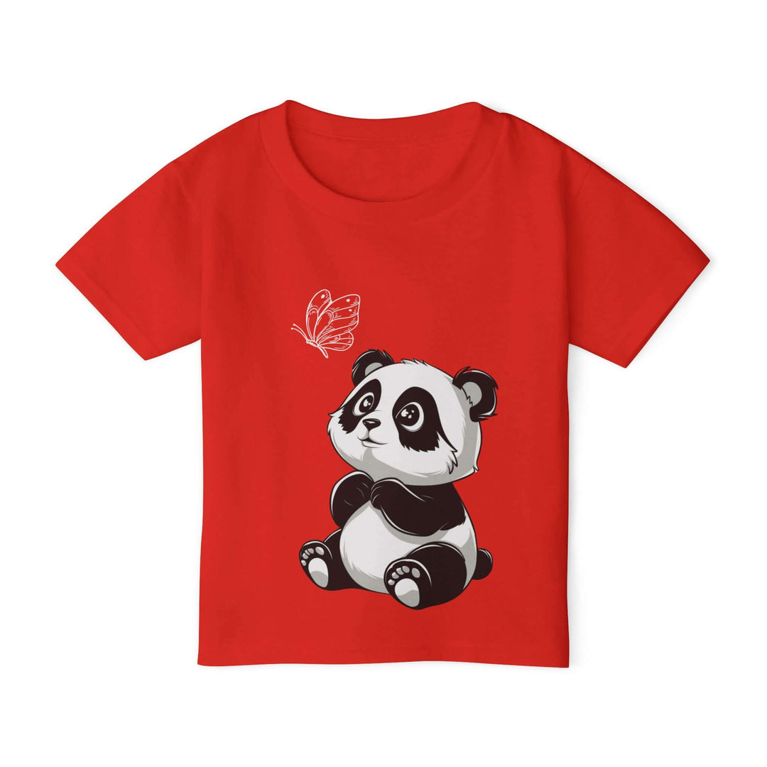 Panda Toddler T-shirt Kids clothes Printify Red 2T