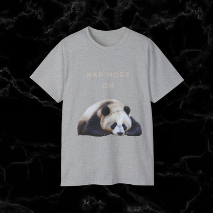 Nap Time Panda Unisex Funny Tee - Hilarious Panda Nap Design T-Shirt Sport Grey S 