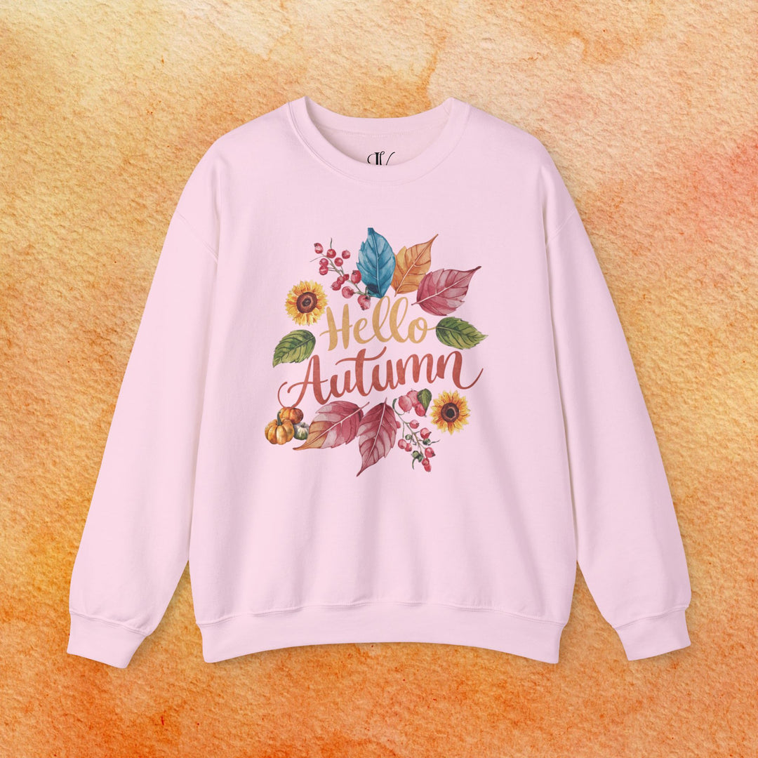 Autumnal Watercolor: Hello Autumn Sweatshirt