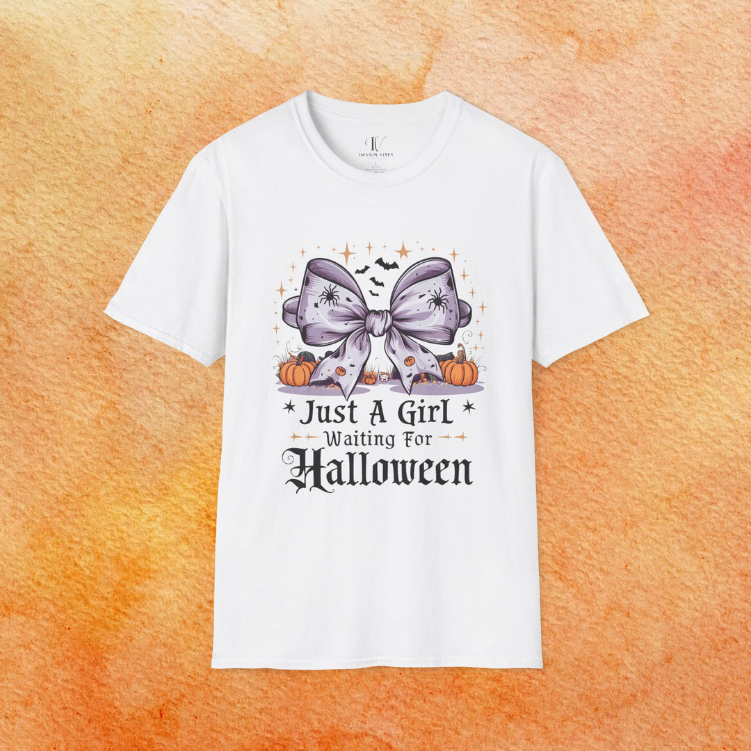 Just A Girl Waiting For Halloween T-shirt