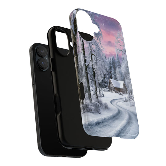 Phone Case - Winter Cabin Phone Case Printify