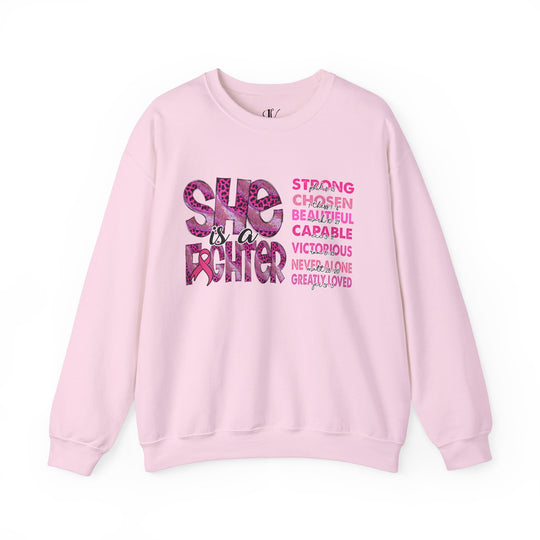 She is a Fighter Breast Cancer Awareness Sweatshirt