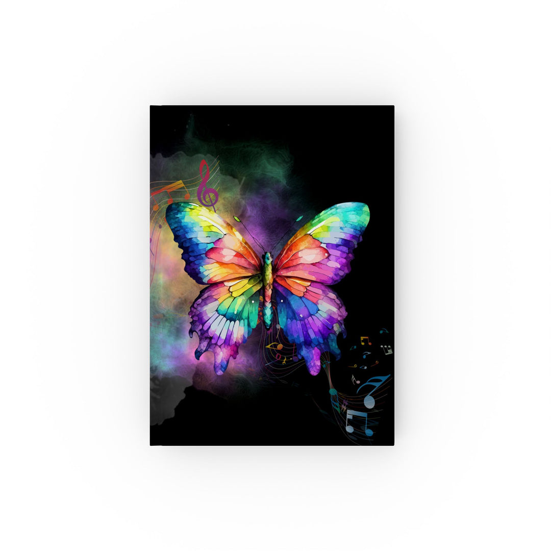 Butterfly Journal Paper products Printify Graph 5.2" x 7.4"