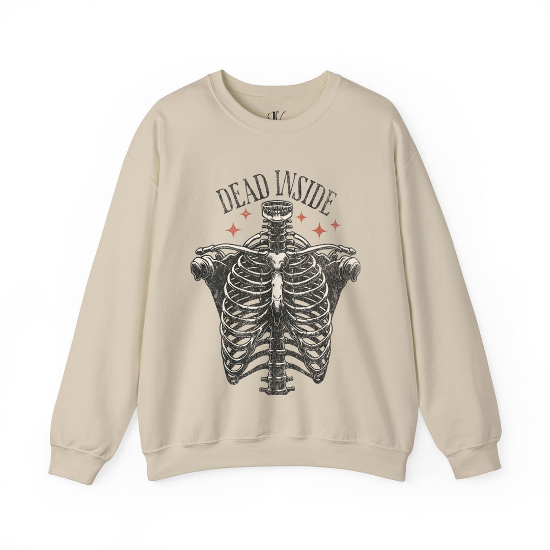 Skeleton Ribcage Crewneck Sweatshirt | Dead Inside Gothic