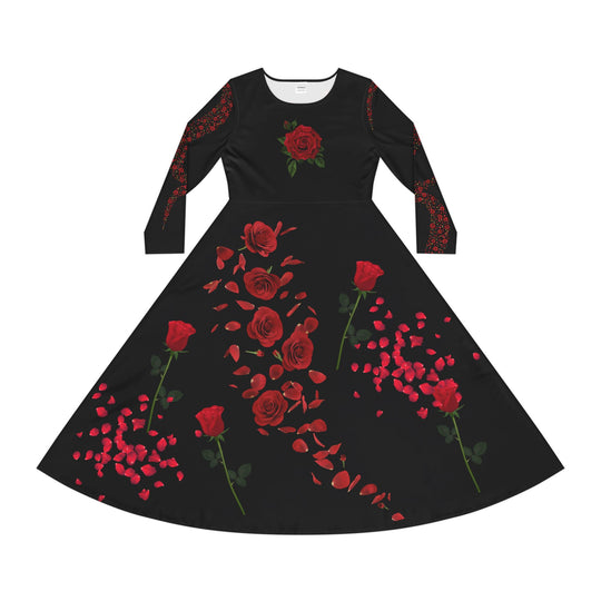 Gothic Rose Dress All Over Prints Printify S